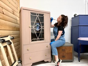 Jessica Russell of Sunday Stroll transforms vintage furniture into stylish new pieces.