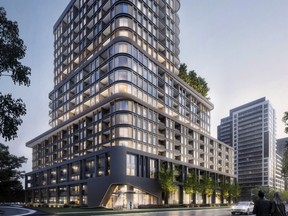 The Greenwich is one of three luxury condo towers with GeoExchange heating and cooling that Branthaven Homes is bringing to market in Oakville, Ont.