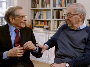 Roberts Caro (left) and Gottlieb (right) are working on a fifth book about LBJ.