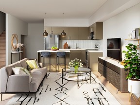 Open-concept spaces connect the kitchen, living and dining areas to maximize natural light, while bedrooms remained tucked away for privacy.