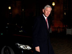 A 2014 photo of McKinsey & Co. senior executive Dominic Barton just before a dinner with the French prime minister. Barton would later be named Canada's ambassador to China.