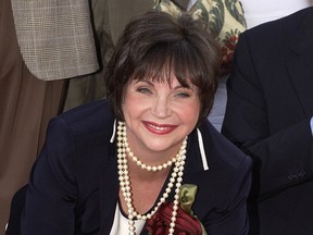 Actor Cindy Williams attends the ceremony honoring her and actress Penny Marshall each with a star on the Hollywood Walk of Fame on August 12, 2004.