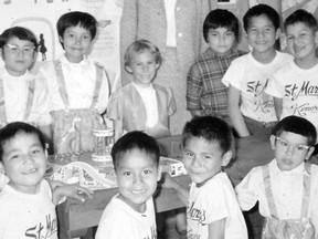 Students from St. Mary’s Indian Residential School in Kenora in the 1960s.