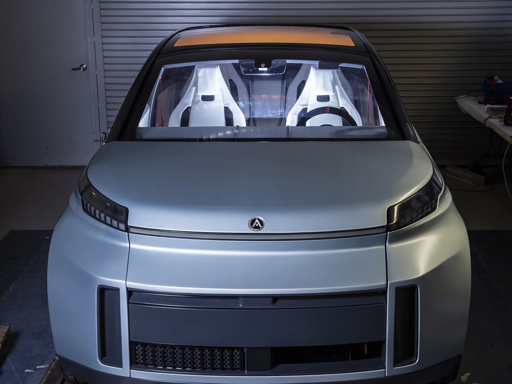 Project Arrow, the allCanadian electric vehicle, unveiled in Las Vegas
