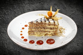 The traditional Esterhazy cake is among the tasty treats in Hungary.