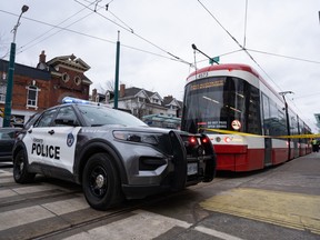 Toronot Police investigate after a woman was attacked on a TTC streetcar by a stranger.