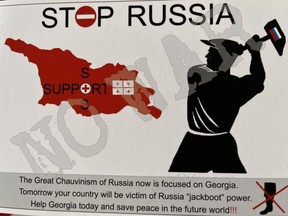 Anti-Russian sentiment is high in the former Soviet republic Georgia.
