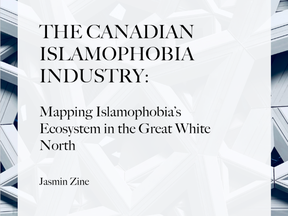 The cover of Prof. Jasmin Zine's report on the Canadian "Islamophobia industry."