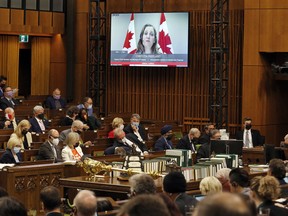 The hybrid system was introduced to the House of Commons during the COVID pandemic. It allows MPs to participate either in-person or virtually through Zoom.