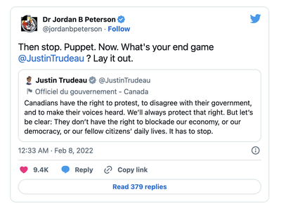 Jordan Peterson's tweet about 'authoritarian tolerance' was a huge self-own