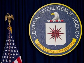 The seal of the Central Intelligence Agency at CIA headquarters in Langley, Va.