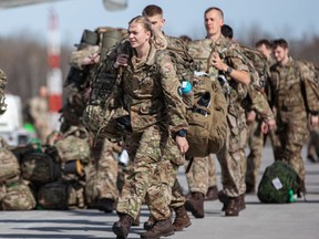 Danish soldiers arrive in Latvia.