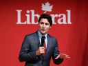 Prime Minister Justin Trudeau delivers an address at the Laurier Club Holiday Event, an event for supporters of the Liberal Party of Canada, in Gatineau, Que. 