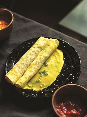 Recipe for savoury Mauritian crêpes from Vegan Africa