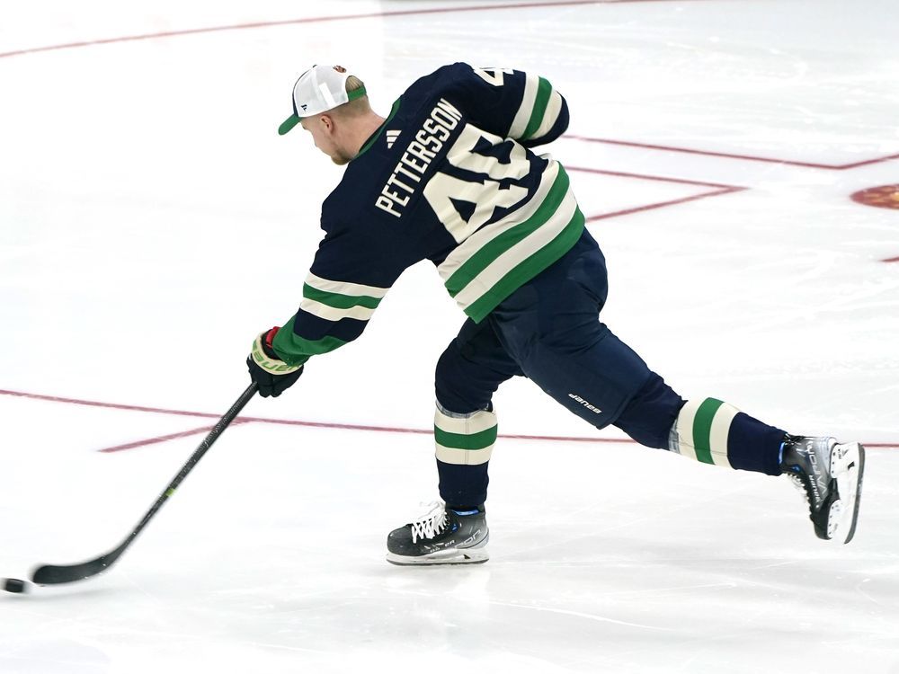 Pettersson wins hardest shot, Crosby takes a dip at NHL all-star skills competition