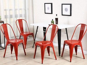 Awesome metal dining chairs from Amazon.