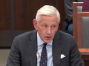 Former McKinsey & Company executive Dominic Barton speaks at the House of Commons Standing Committee on Government Operations and Estimates on February 1, 2023.