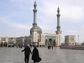 A mosque at the city of Qom in Iran, about 150 kilometres south of the capital Tehran. The first reported incident in a series of student poisonings at girls' schools in Iran happened in November in Qom.