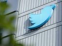 FILE - The Twitter logo outside the company's headquarters in San Francisco, California. PHOTO BY CONSTANZA HEVIA/AFP VIA GETTY IMAGES