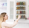 Space Saving Spice Rack Organizer for Cabinets or Wall Mounts