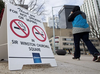 FILE - No vaping and no smoking signs at Churchill Square in Edmonton Alta. PHOTO BY DAVID BLOOM /Postmedia, file