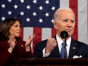 President Joe Biden delivers the State of the Union address, on Tuesday night.