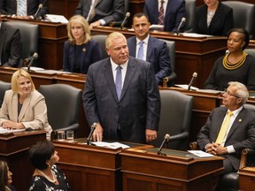 Ontario Premier Doug Ford at Queen's Park in Toronto, on Tuesday, Aug. 9, 2022.