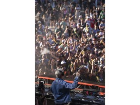Diplo performs at Gronk Beach music festal during Super Bowl week on Saturday, Feb. 11, 2023, at Talking Stick Resort in Scottsdale, Ariz.