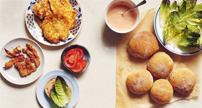 Chicken Cotoletta Sandwiches with Marie Rose Sauce and Lettuce recipe from Home Food by Olia Hercules