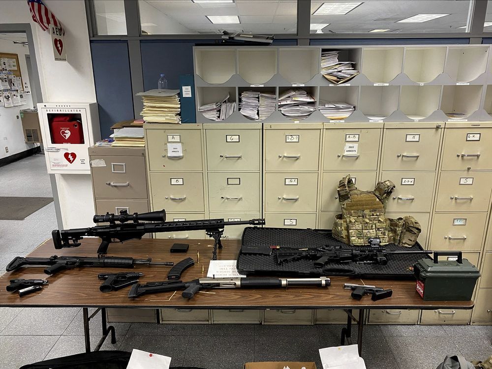 Assault rifles, ammunition seized from Hollywood high-rise