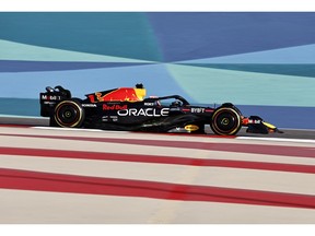 Red Bull's Max Verstappen during testing in Bahrain, Feb. 23.
