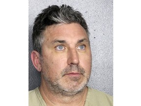 This image provided by the Broward Sheriff's Office shows New Jersey Devils associate coach and former Florida Panthers head coach Andrew Brunette, who has been arrested in South Florida and charged with driving under the influence. Broward County jail records say Brunette was pulled over Wednesday, Feb. 1, 2023 in the Deerfield Beach area, north of Fort Lauderdale. (Broward Sheriff's Office via AP)