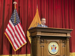 FILE - Matt Platkin speaks in Trenton, N.J., Feb. 3, 2020. Platkin, New Jersey's top law enforcement official, brought criminal charges Monday, Feb. 6, 2023, against Jerry Moravek, a Paterson Police officer he said shot a fleeing person in the back, wounding him severely.