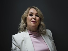 Canadian singer and actress Jann Arden poses for a photo in Toronto on Tuesday, February 4, 2020. Arden has initiated a petition to the House of Commons calling for them to ban the live export of horses for slaughter.