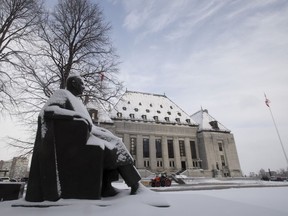 The Supreme Court of Canada is seen, Thursday January 16, 2020 in Ottawa. The Supreme Court of Canada will not look at whether the suspension of a Muslim charity should have been put on hold while an administrative challenge of the penalty played out.