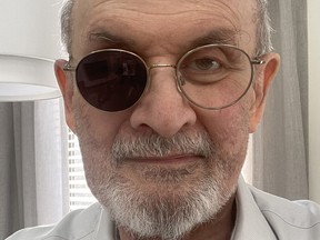 Author Salman Rushdie is still recuperating at home after an attack in August 2022 left him blind in one eye and with facial scarring, liver damage and the loss of the use of one hand.