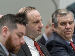 South Carolina Attorney General Alan Wilson listens to testimony during Alex Murdaugh's murder trial at the Colleton County Courthouse in Walterboro, S.C., on Friday, Feb. 24, 2023. The 54-year-old attorney is standing trial on two counts of murder in the shootings of his wife and son at their Colleton County, S.C., home and hunting lodge on June 7, 2021.