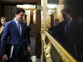 Prime Minister Justin Trudeau arrives at the House of Commons for question period on Parliament Hill in Ottawa on Monday, Feb. 6, 2023.