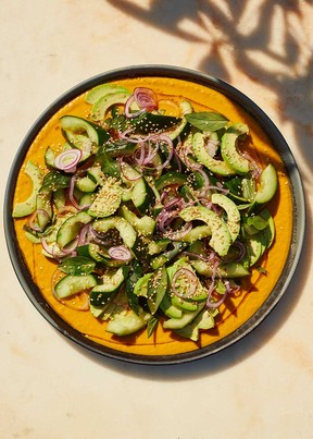 Sunshine salad with carrot-ginger dressing recipe