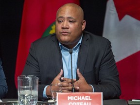 Michael Coteau participates in the final Ontario Liberal Party leadership debate in Toronto on Monday, February 24, 2020. The Liberal backbencher could have his Toronto riding eliminated as federal boundary lines are being redrawn in Ontario.THE CANADIAN PRESS/Frank Gunn