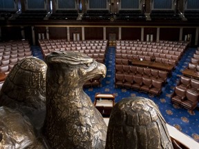 FILE - The chamber of the House of Representatives is seen at the Capitol in Washington, Feb. 28, 2022.