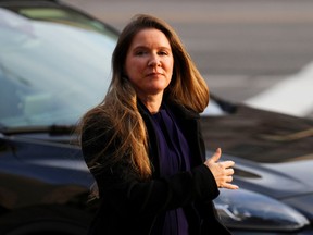 Chief of Staff to the Prime Minister Katie Telford arrives to appear as a witness at the Public Order Emergency Commission in Ottawa, on Thursday, Nov 24, 2022.