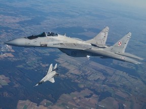 Polish President Andrzej Duda on March 16, 2023 said the EU member would deliver an initial batch of four Soviet-designed MiG-29 fighter jets to Ukraine soon.