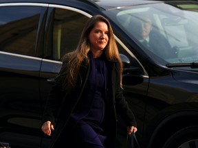 Chief of Staff to the Prime Minister Katie Telford arrives to appear as a witness at the Public Order Emergency Commission in Ottawa, on Thursday, Nov 24, 2022. THE CANADIAN PRESS/Sean Kilpatrick