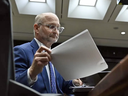 Justice Minister David Lametti prepares to appear before the Standing Committee on Justice and Human Rights in Ottawa, Monday, March 6, 2023.