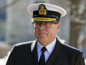 The now retired Vice Admiral Mark Norman in 2019. "These vital national interests are too important to be subject to the whims of short-term political interests and public opinion," he told a defence conference on Friday.