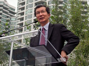 Michael Chan, a former Ontario Liberal cabinet minister and current deputy mayor of Markham, Ont., in 2013. CSIS has long raised concerns about Chan's relationship with the China's government, but he strongly denies any inappropriate behaviour.