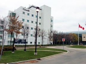 The National Microbiology Laboratory building in Winnipeg.