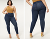 Good American Always Fits Good Waist Jeans - model is a size 16 and is wearing 14-18.