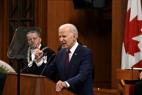 It was basically a guarantee that Biden would have to deliver at least one hockey joke while in Canada – and his wasn’t actually that bad. “I like your teams, except the Leafs,” he told the House of Commons.
